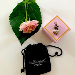 Queen / King Baby Heart Pendant Charm